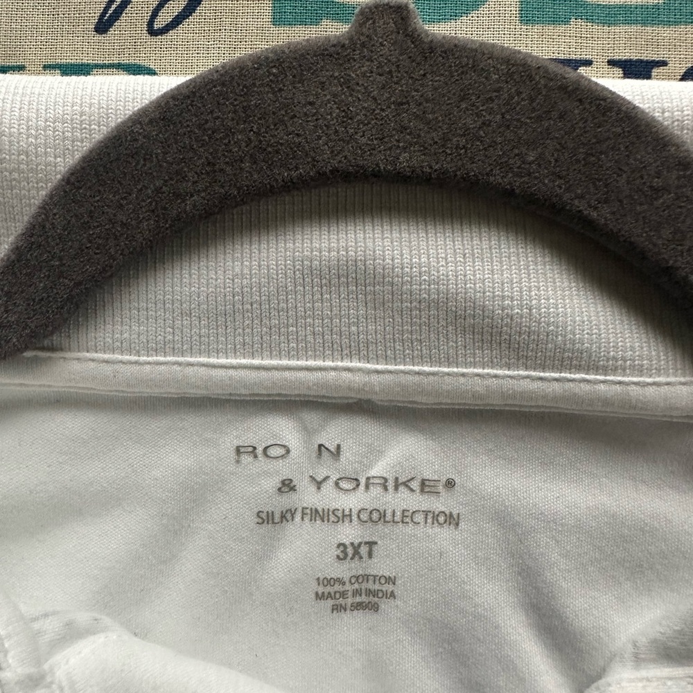 Roundtree & Yorke White Casual Button Down Shirt